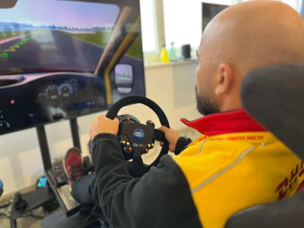 DHL racing emotional branding experience with FORD Van