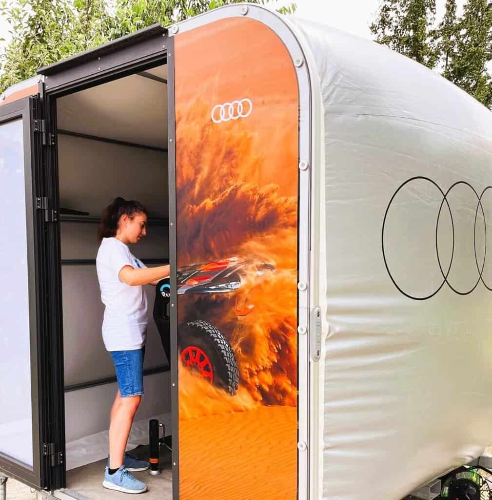 Audi off-road 4x4 simulator rental for your event in Dakar simulator amazing off-road experience