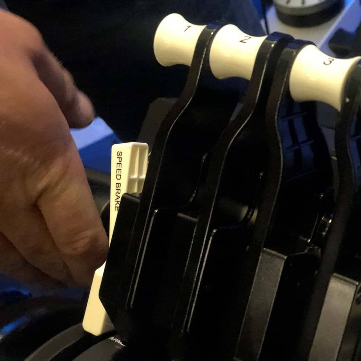 RoarFun Clients HP Enterprise immersive motion flight simulator with Boeing controls at the local 5 star hotel airport