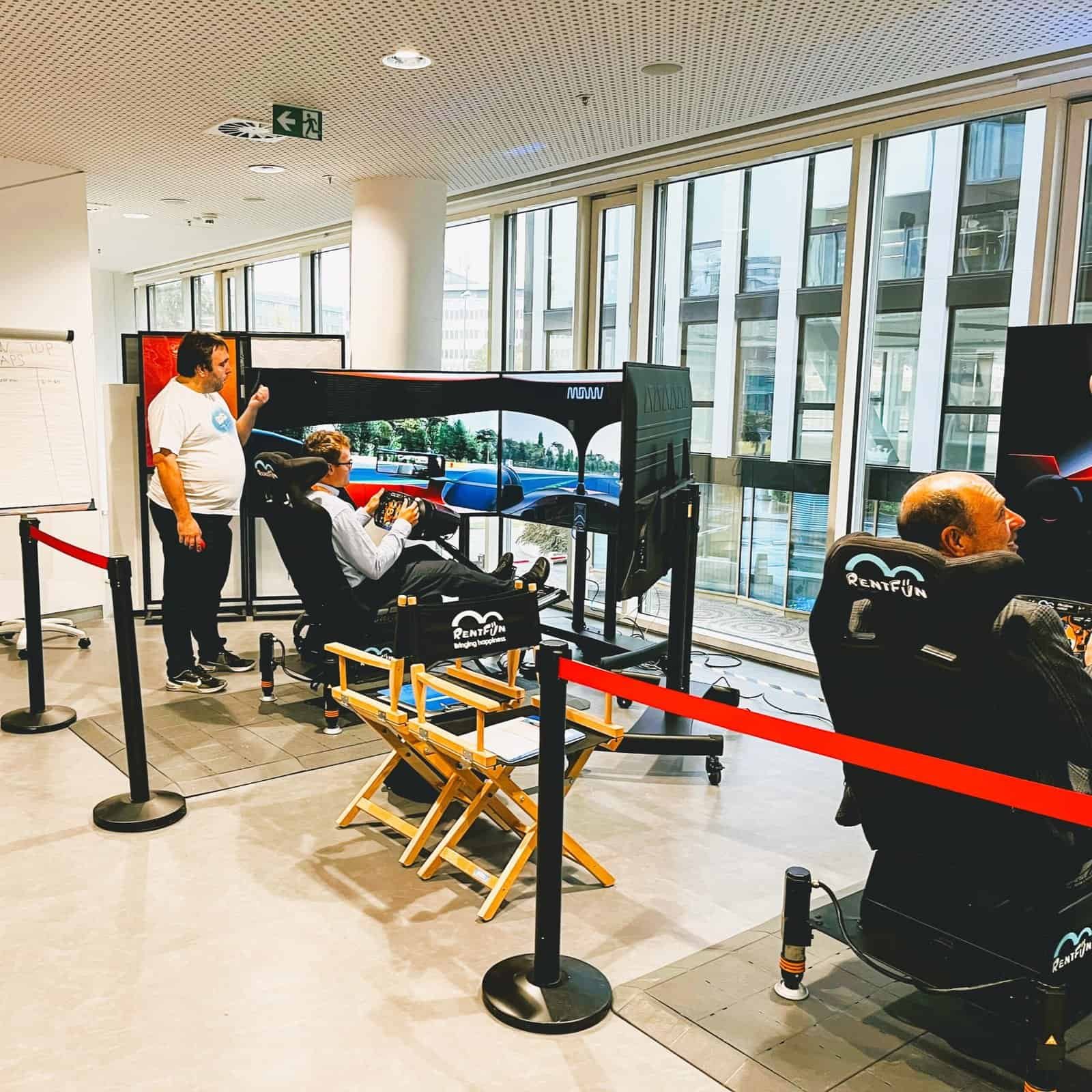 3Real vr racing simulator on Arrow Forum event.
